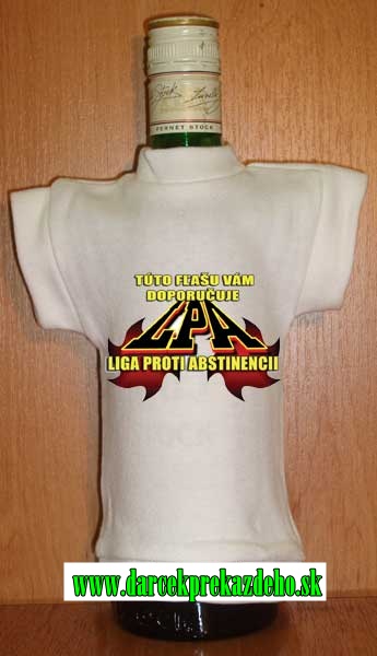  Tričko na fľašu LPA - Liga Proti Abstinencii