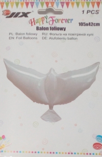 Balón biela holubica