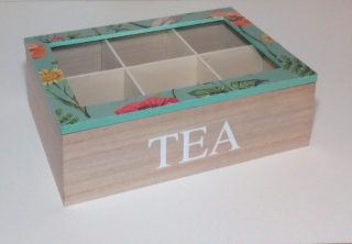 Drevený box na čaj